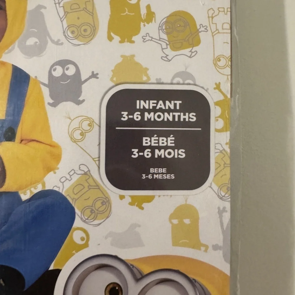 Minion Costume infants 3-6 months NWT